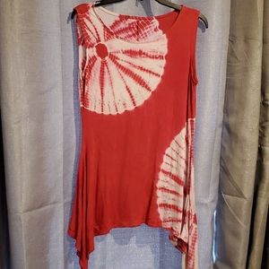 ❄Hot pink tie dye tank